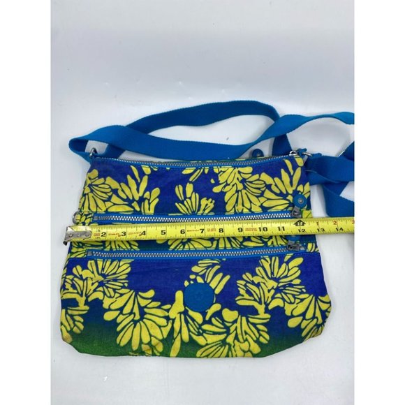 KIPLING Medium Blue Yellow Nylon Crossbody Bag - Picture 7 of 12